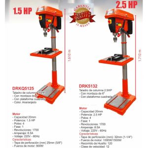 Taladro De Banco 2.5 Hp-Derek