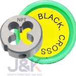 Terraja Npt 5/8"xD2"-Black cross